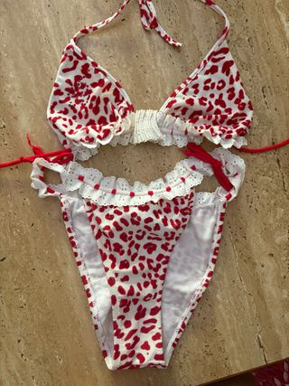 Bikini Blumarine Leopardo Rosso