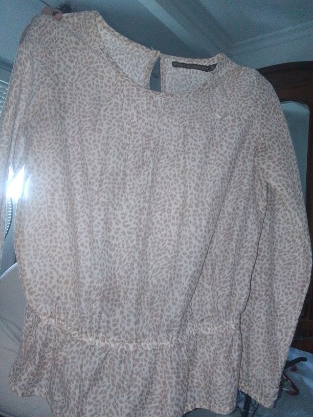 Blusa UsualBasic M Beige - Talla 38