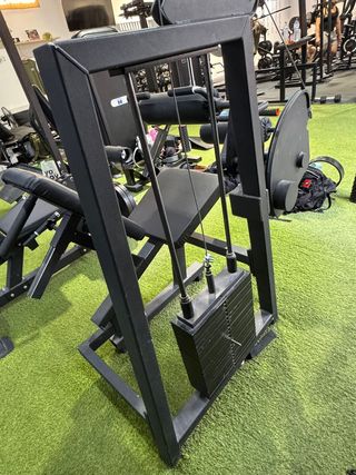 Máquina femoral sentada con pesas