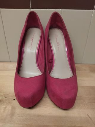 Zapatos tacón alto rosa muy sexy