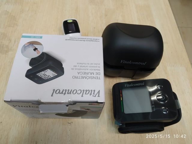 TENSIÓMETRO MUÑECA VITAL CONTROL + pulsioxímetro