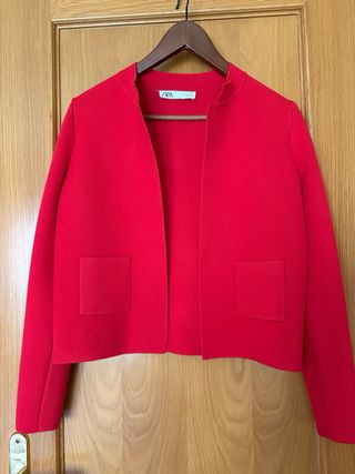 Chaqueta roja Zara - Talla S
