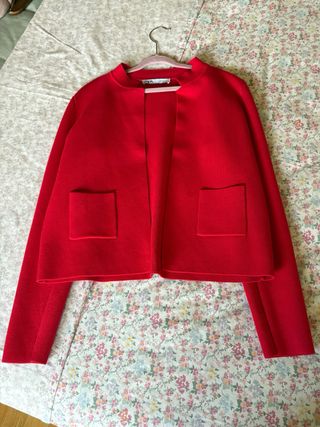 Chaqueta roja Zara - Talla S