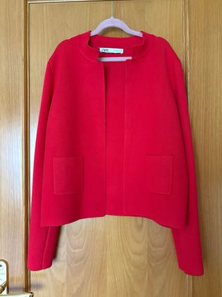 Chaqueta roja Zara - Talla S