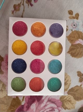 Purpurina para uñas postizas 12 colores 