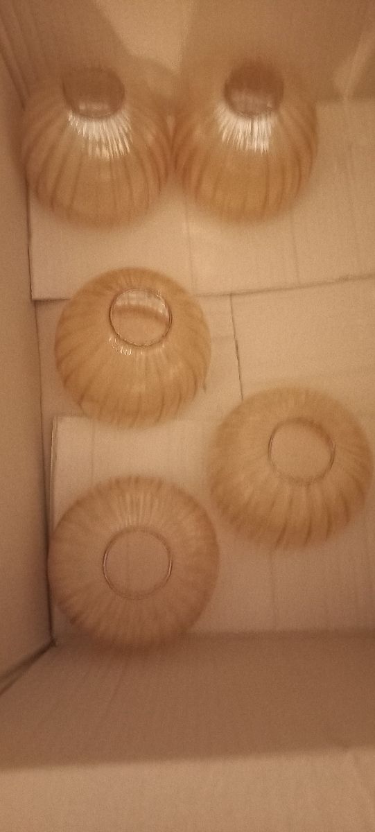 2 lámparas techo vintage doradas