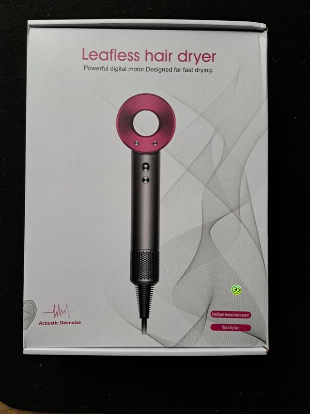 Asciugacapelli Tipo Dyson Lilla e grigio