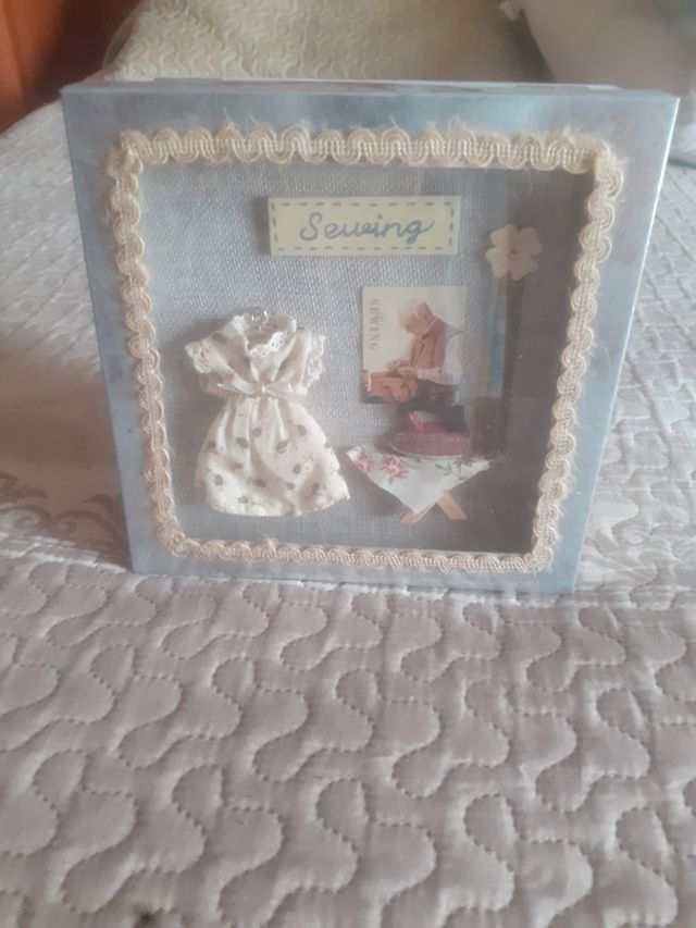 Caja decorativa costura