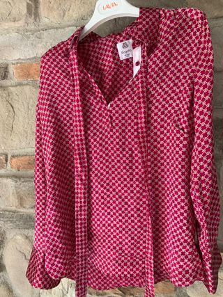 Blusa Bagutta seta rossa