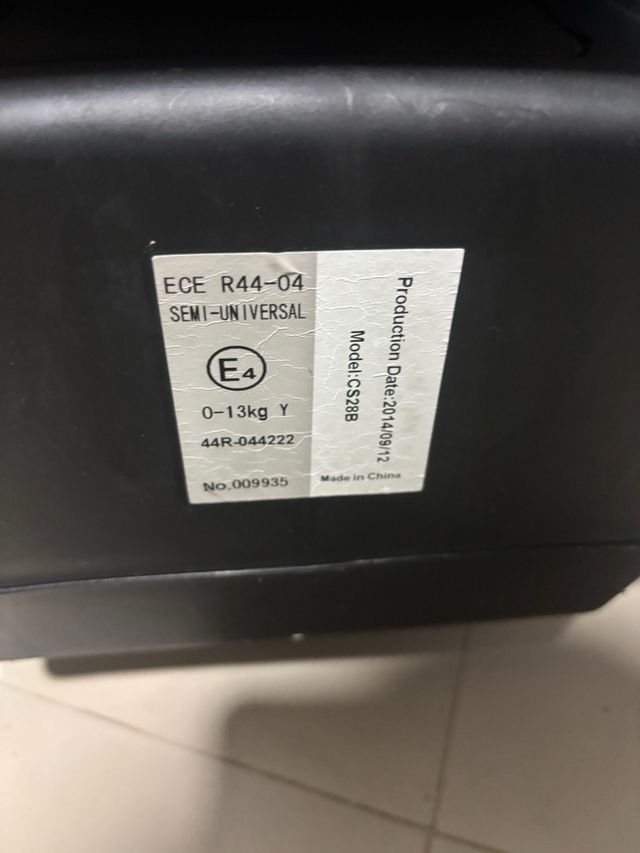 Silla de coche isofix para bebé