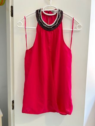 Blusa Zara rosa talla S