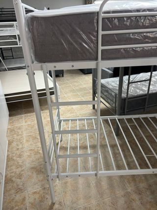Litera blanca metalica - ideal espacios pequeños