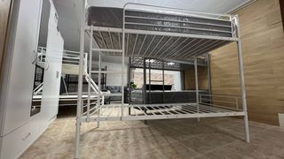 Litera blanca metalica - ideal espacios pequeños