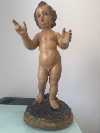 Niño Jesús antiguo madera tallada (s.XIX)