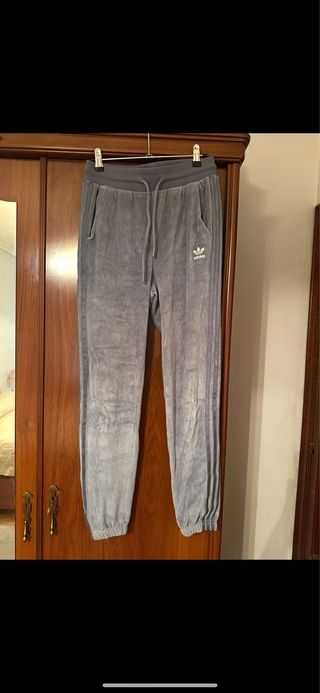 Pantalones Adidas Velour XS - Azul