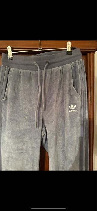 Pantalones Adidas Velour XS - Azul
