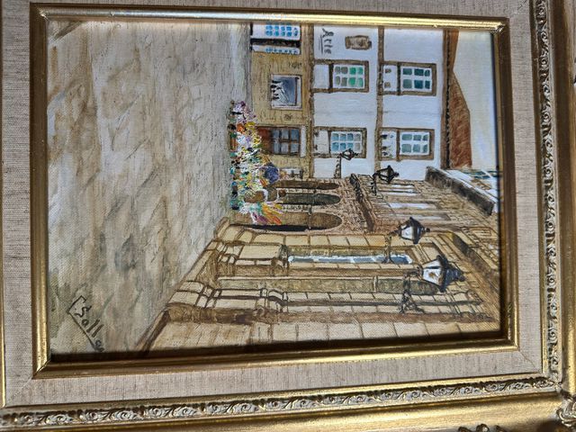 Pareja óleos pintor vigués Carlos Solla