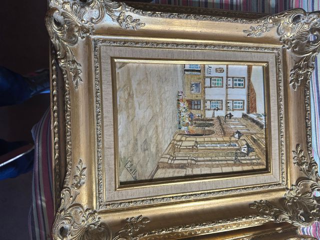 Pareja óleos pintor vigués Carlos Solla