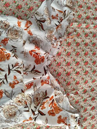 Blusa floral Shein branca