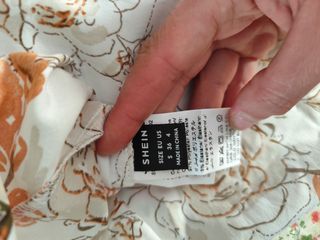 Blusa floral Shein branca