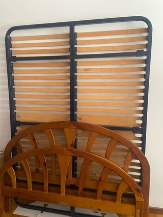 Somier y cabecero de madera