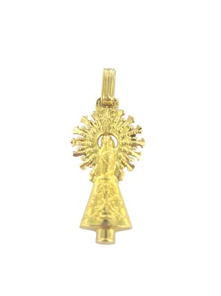 Colgante Virgen del Pilar oro 18k