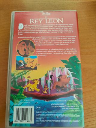 VHS El Rey León (Español)