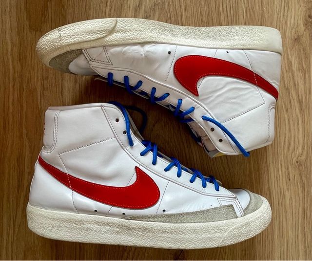 Nike Blazer Mid 77 - Zapatillas rojas y blancas
