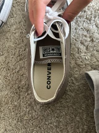 Converse grises bajas - usadas