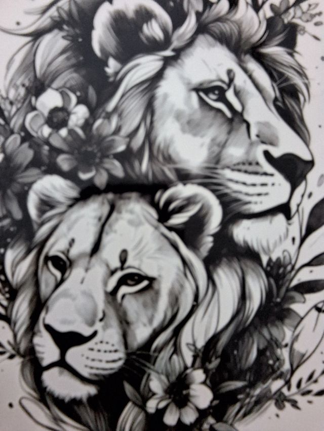 Tatuajes temporales leones - STARTATTOOS