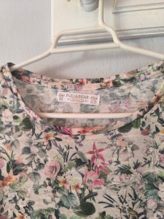 Camiseta Pull&Bear estampada multicolor