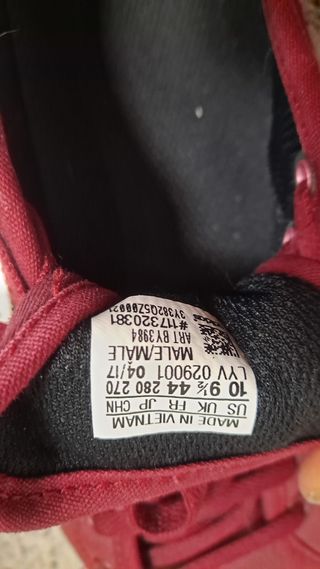 Zapatillas Adidas rojas y negras