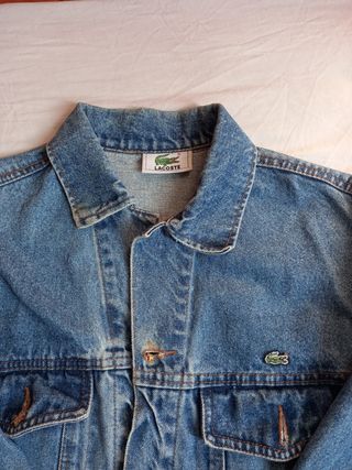 Cazadora Vaquera Lacoste M  Nota : falta un boton