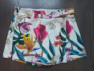 Falda pantalón corta - flores