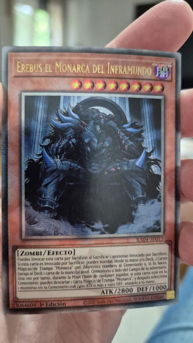 Carta Yu-Gi-Oh! Erebus el Monarca