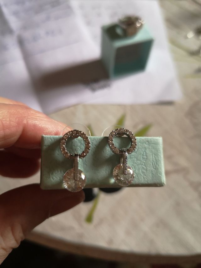 Anillo y pendientes plata