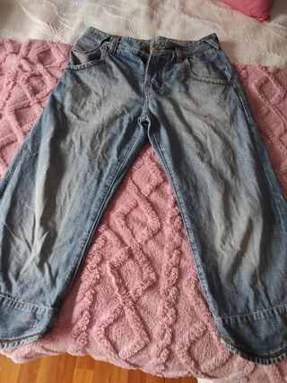 Jeans Spread cortos azules