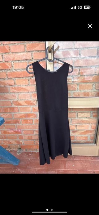 Abito nero scollo - elegante