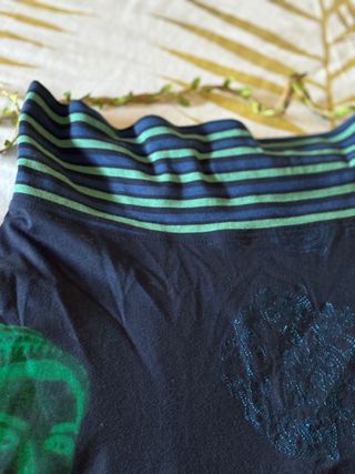 Falda Desigual multicolor estampada