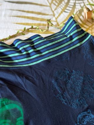 Falda Desigual multicolor estampada