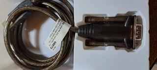 Cable Serie RS232 Goobay con conector DB9 macho en