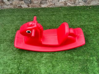 Caballo mecedor Little Tikes rojo balancin juego 