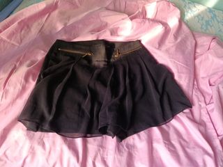 Shorts Falda Zara Basic negros