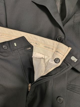 Traje Milano negro - Super 100's