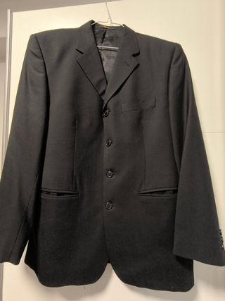 Traje Milano negro - Super 100's