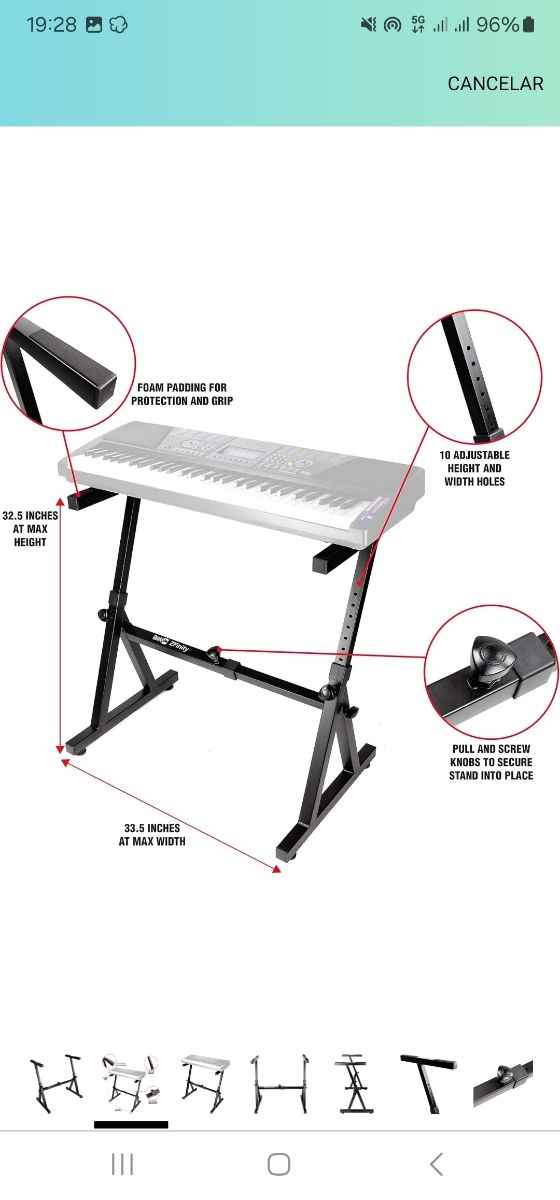 Soporte Piano Heavy Duty z style