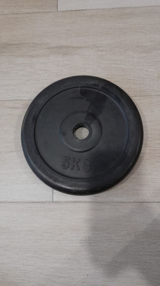 Discos peso 5kg - Hierro/Goma