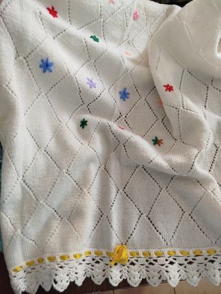 Copertina e calzini a maglia
