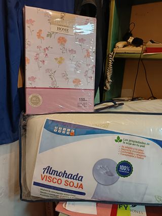 Sábanas 150cm + Almohada viscoelástica