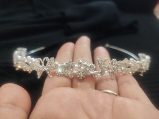 Tiara plata brillantes
